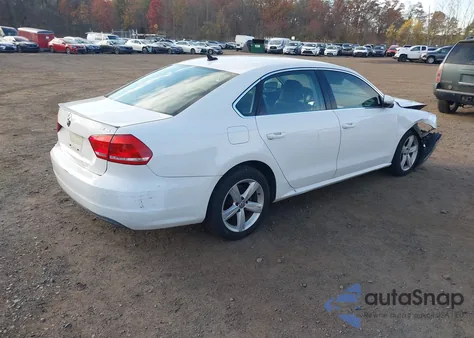 2012 Volkswagen Passat 2.0L Tdi Se из США, поврежденный, VIN 1VWBN7A31CC018146